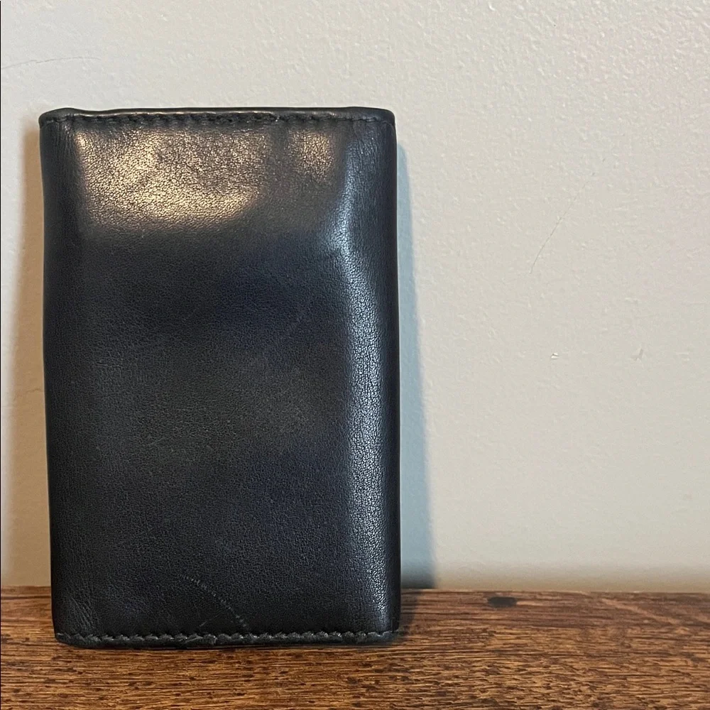 Bulgari Black Leather Key Holder